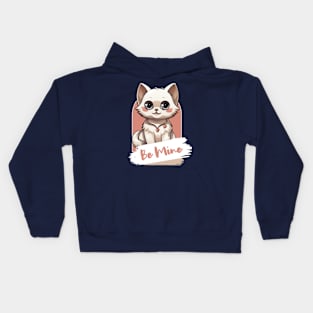 Cat Valentine's Day - Be Mine Kids Hoodie